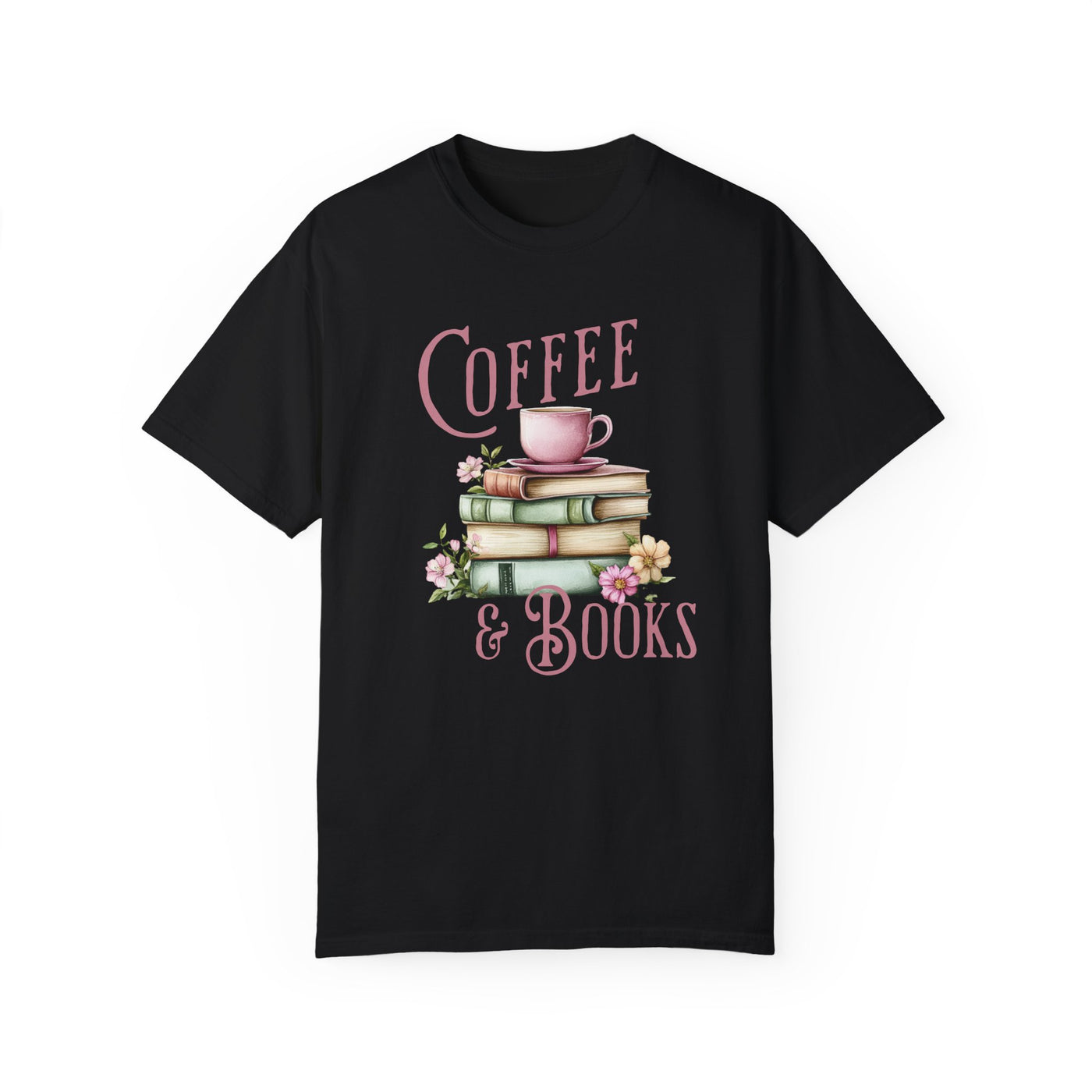 Coffee and Books T-shirt (COMFORT COLORS)