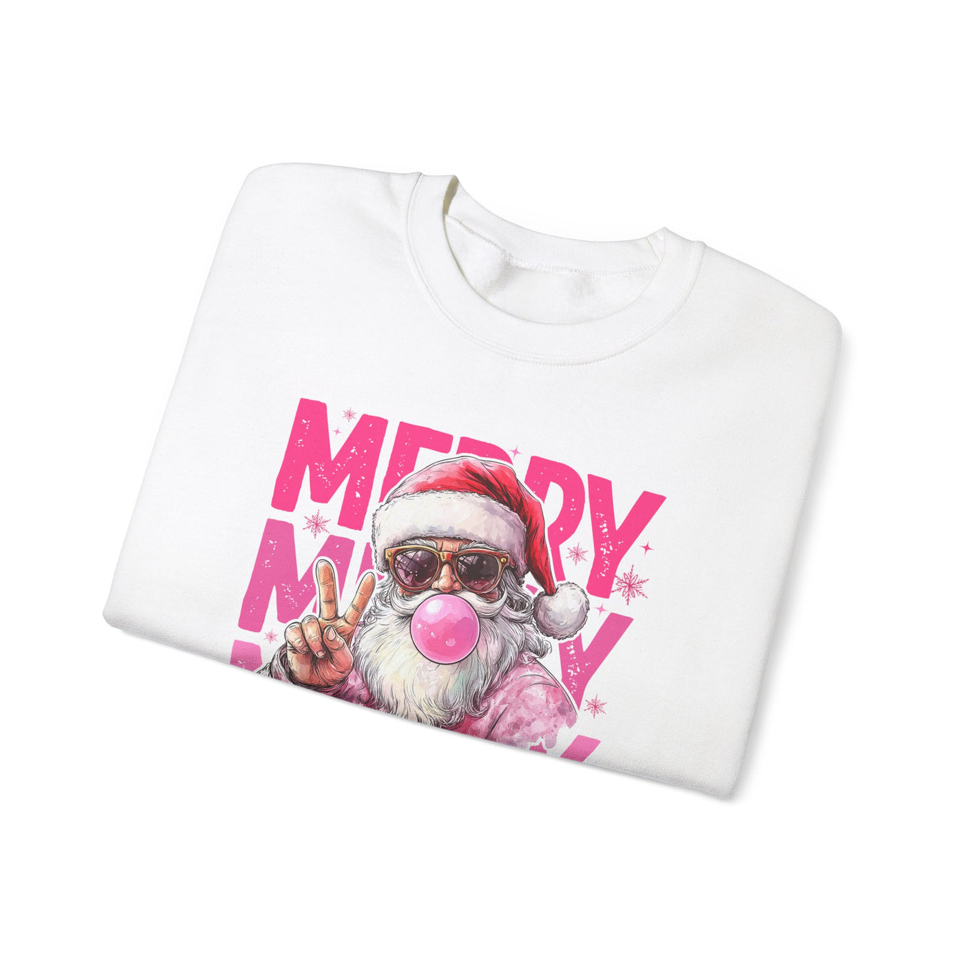 MERRY MERRY MERRY CHIRSTMAS SWEATSHIRT (GILDAN)