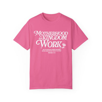 Motherhood Kingdom Psalm T-shirt (Comfort Colors)