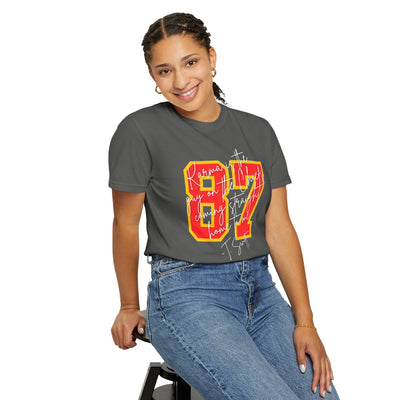 87 Karma Football Season T-shirt (COMFORT COLORS)