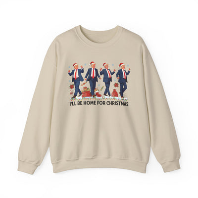 I'LL BE HOME FOR CHRISTMAS SWEATSHIRT (GILDAN)