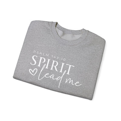 SPIRIT LEAD ME WHERE MY FAITH IS WITHOUT BORDERS SWEATSHIRT - FRONT AND SLEEVE PRINT(GILDAN)