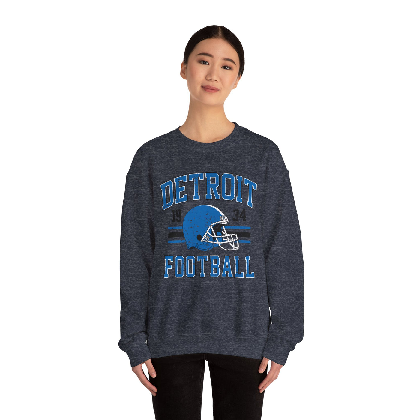 Detroit Football 1934 Distressed Sweatshirt (GILDAN)