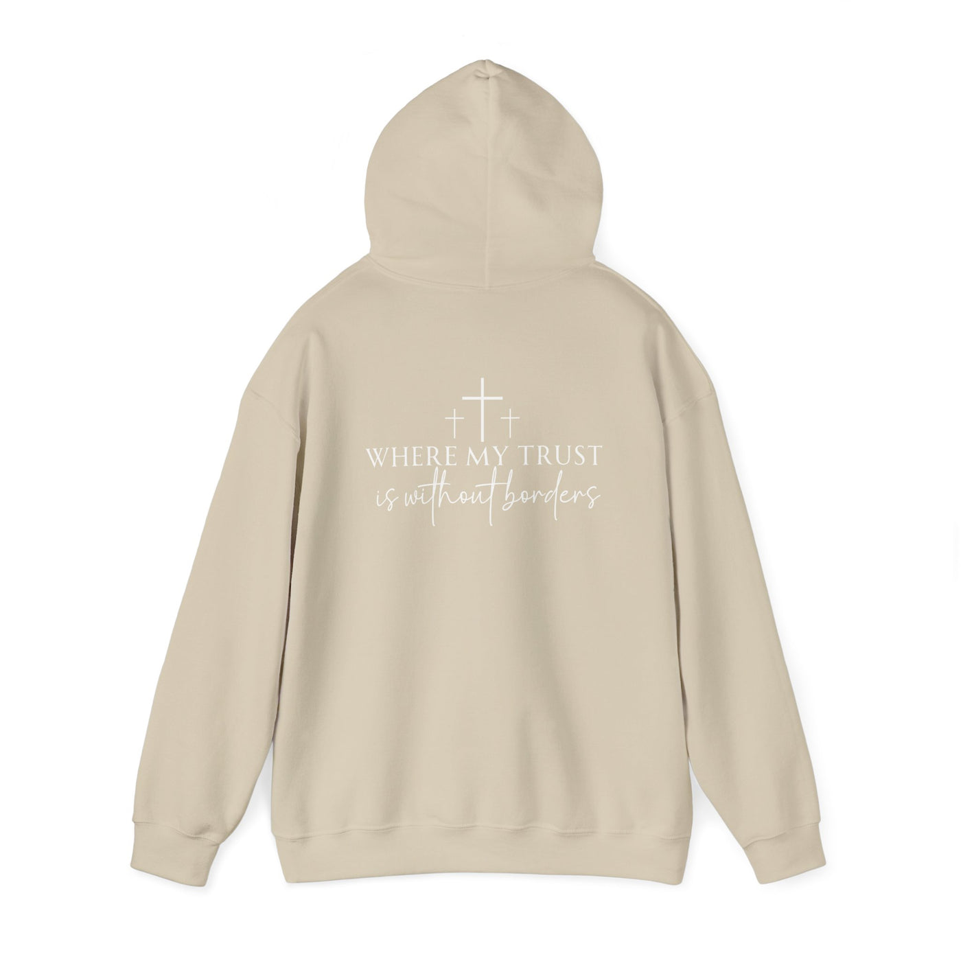 SPIRIT LEAD ME WHERE MY FAITH IS WITHOUT BORDERS HOODIE - 2 SIDED PRINT (Gildan)