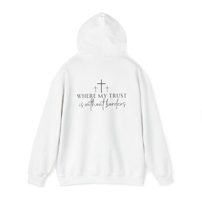 SPIRIT LEAD ME WHERE MY FAITH IS WITHOUT BORDERS HOODIE - 2 SIDED PRINT (Gildan)