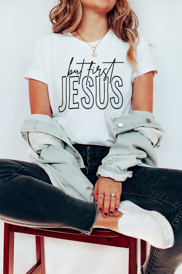 BUT FIRST JESUS T-SHIRT (COMFORT COLORS)