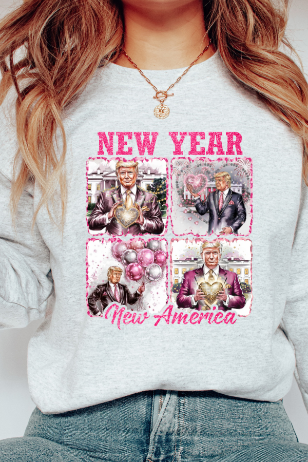 NEW YEAR NEW AMERICA DISCO EDITION SWEATSHIRT (GILDAN)