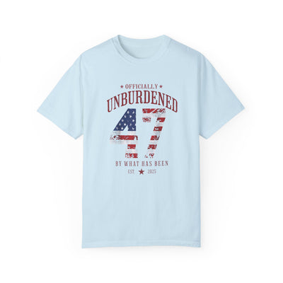 47 OFFICIALLY UNBURDENED BY WHAT HAS BEEN T-SHIRT (COMFORT COLORS)