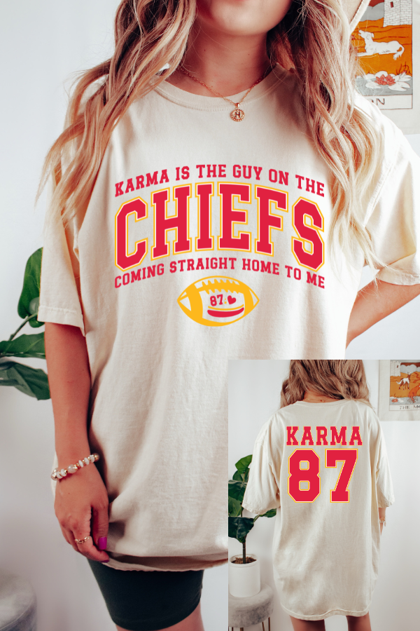 87 Karma 2 Sided Print T-shirt (Comfort Colors)