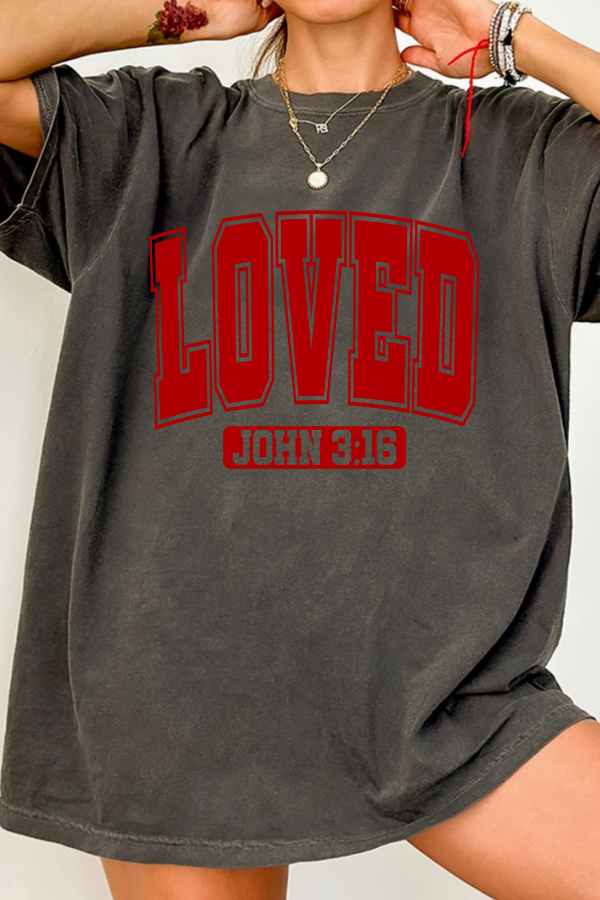 Loved John 3:16 T-shirt (Comfort Colors)