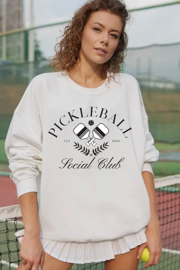 Pickle Ball Social Club Sweatshirt  (GILDAN)