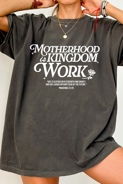 Motherhood Kingdom Psalm T-shirt (Comfort Colors)
