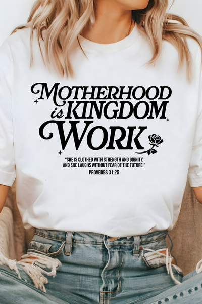Motherhood Kingdom Psalm T-shirt (Comfort Colors)