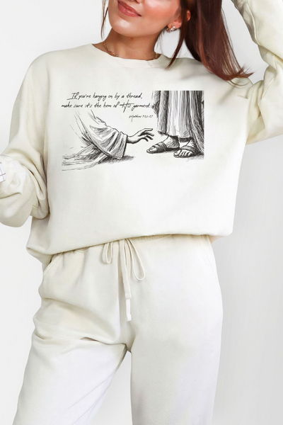 Hem of HIs Garment Graphic Sweatshirt (Comfort Colors)