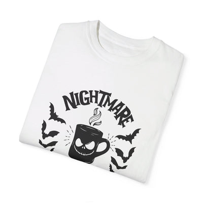 NIGHTMARE BEFORE COFFEE HALLOWEEN TEE (COMFORT COLORS)