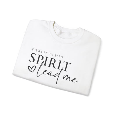 SPIRIT LEAD ME WHERE MY FAITH IS WITHOUT BORDERS SWEATSHIRT - FRONT AND SLEEVE PRINT(GILDAN)