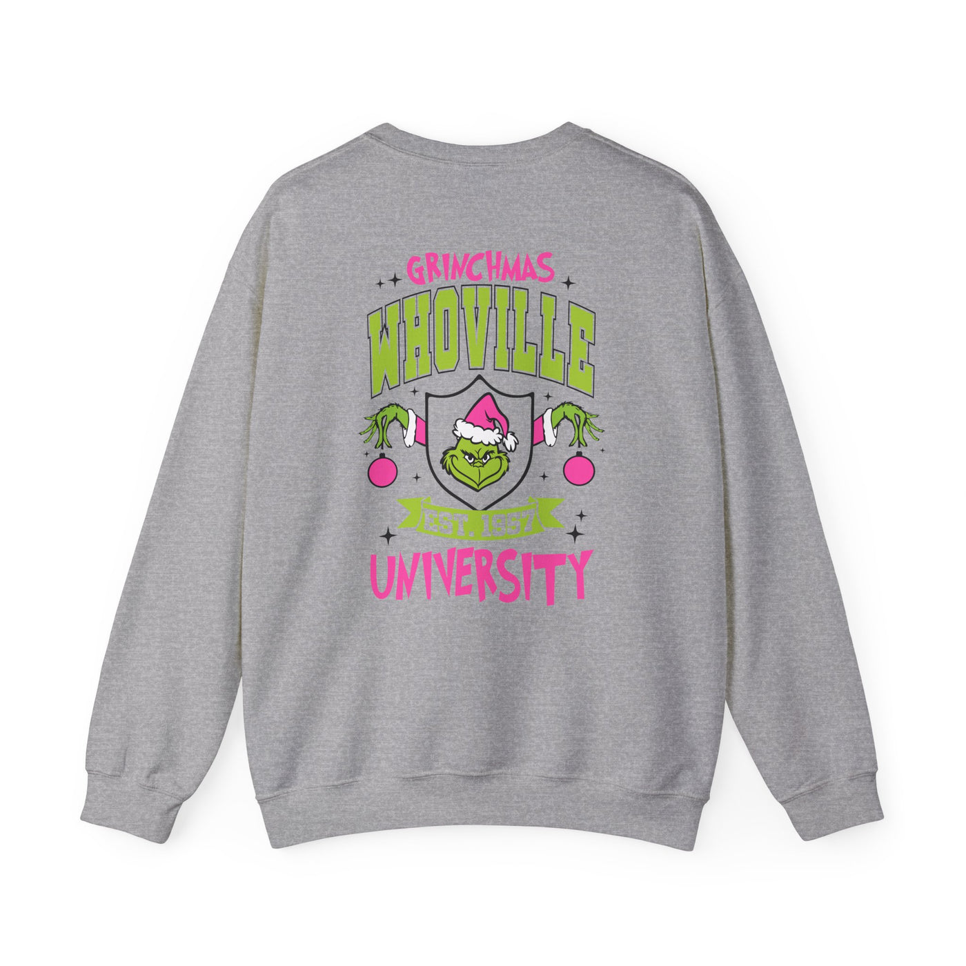 WHOVILLE UNIVERSITY 2 SIDED PRINT SWEATSHIRT (GILDAN)