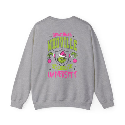 WHOVILLE UNIVERSITY 2 SIDED PRINT SWEATSHIRT (GILDAN)