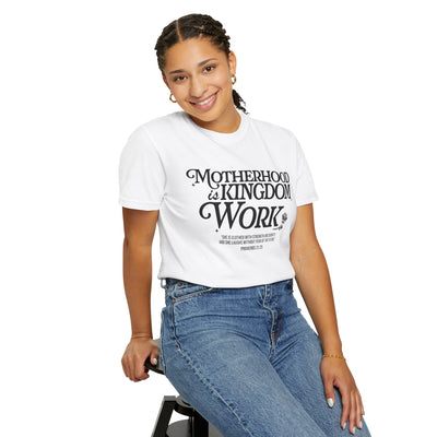 Motherhood Kingdom Psalm T-shirt (Comfort Colors)