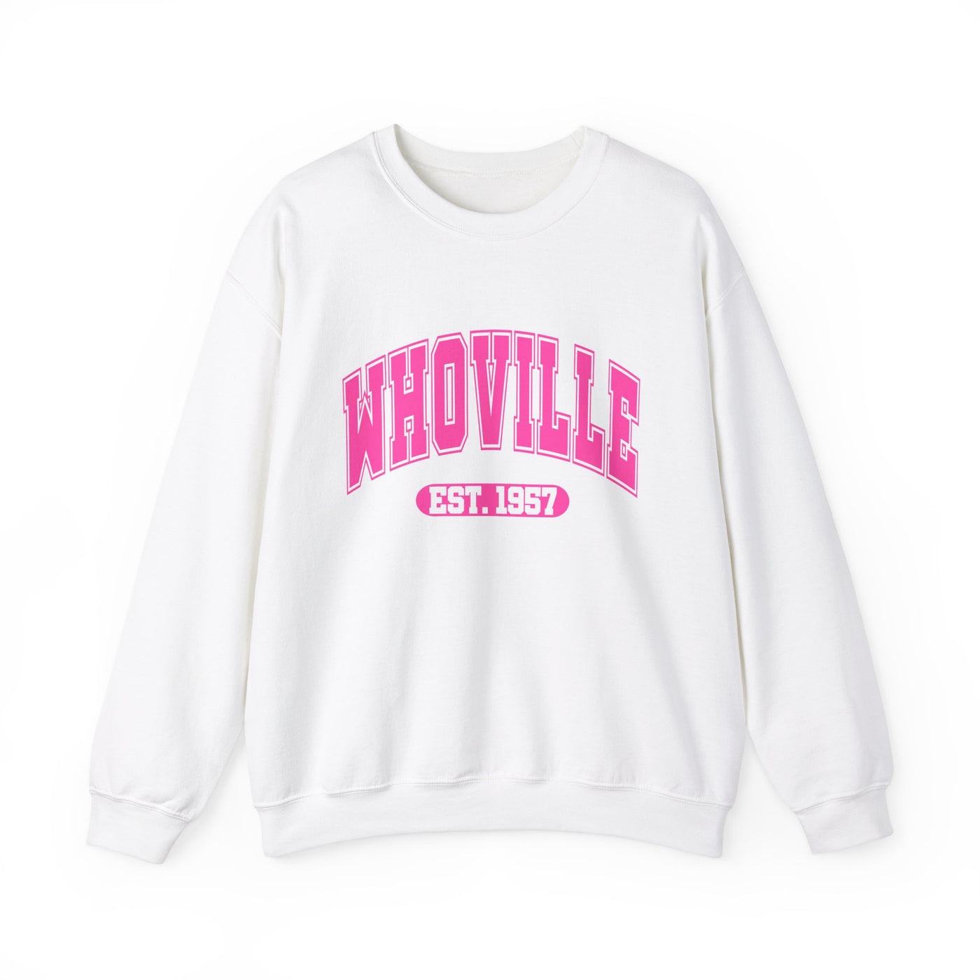 WHOVILLE UNIVERSITY 2 SIDED PRINT SWEATSHIRT (GILDAN)