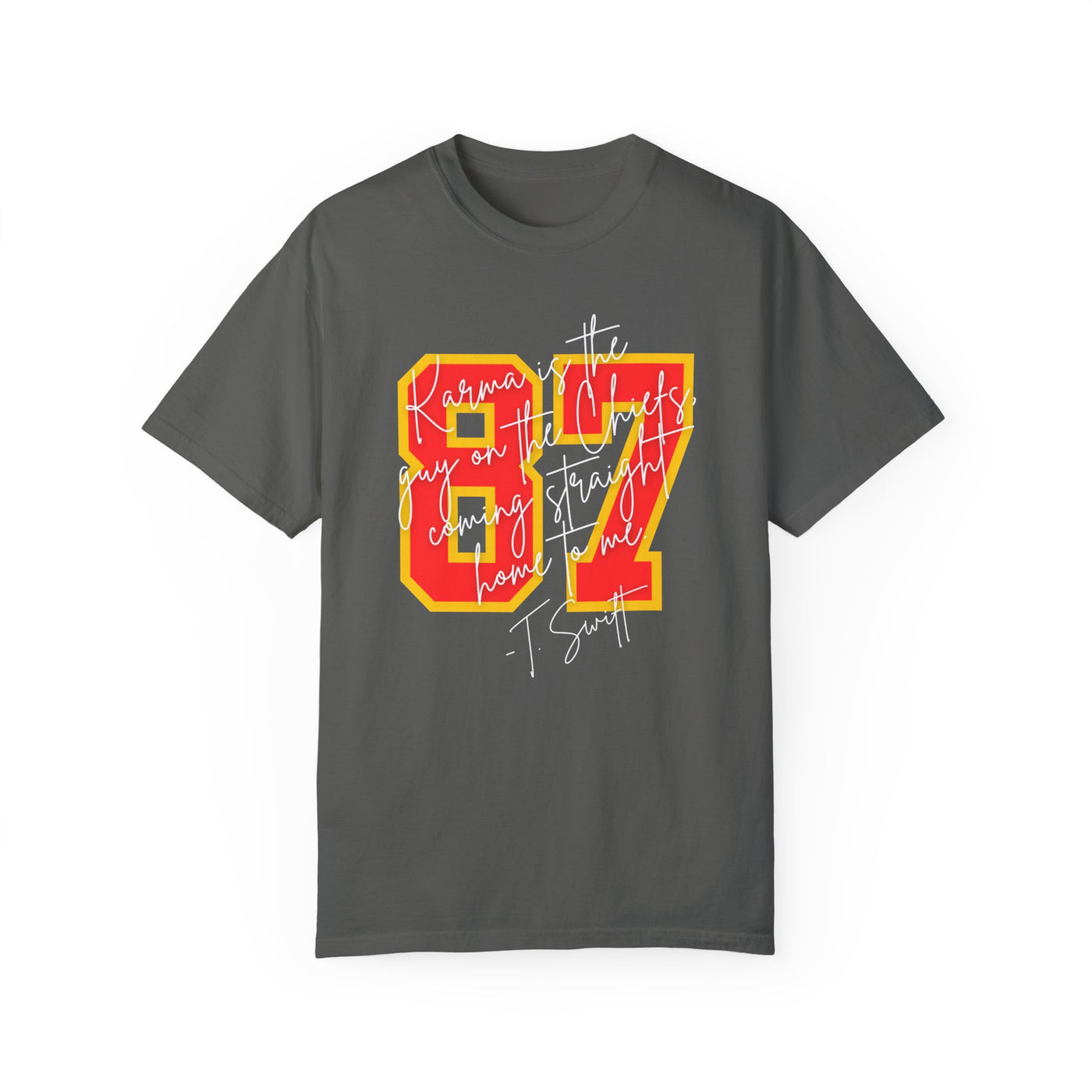 87 Karma Football Season T-shirt (COMFORT COLORS)