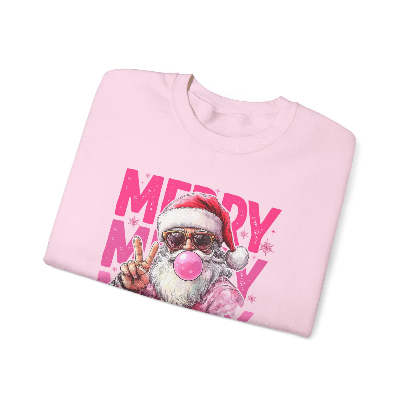 MERRY MERRY MERRY CHIRSTMAS SWEATSHIRT (GILDAN)