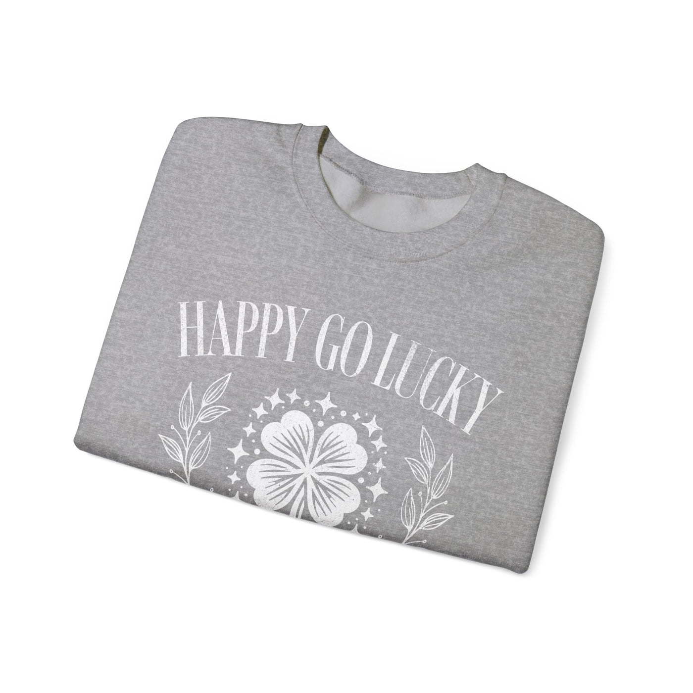 Happy Go Lucky Social Club Sweatshirt - distressed (GILDAN)