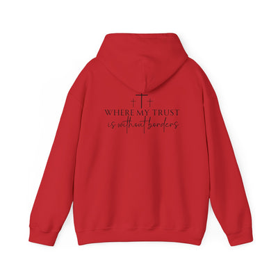 SPIRIT LEAD ME WHERE MY FAITH IS WITHOUT BORDERS HOODIE - 2 SIDED PRINT (Gildan)