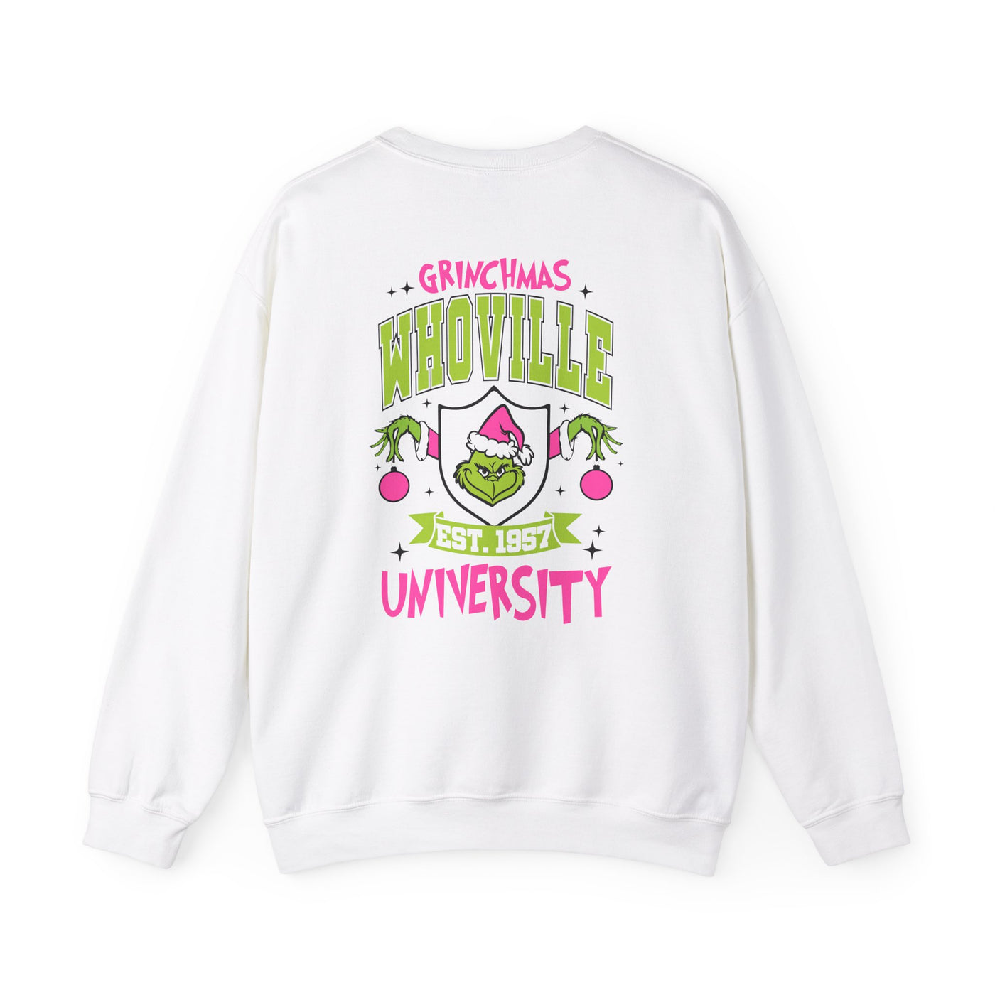 WHOVILLE UNIVERSITY 2 SIDED PRINT SWEATSHIRT (GILDAN)