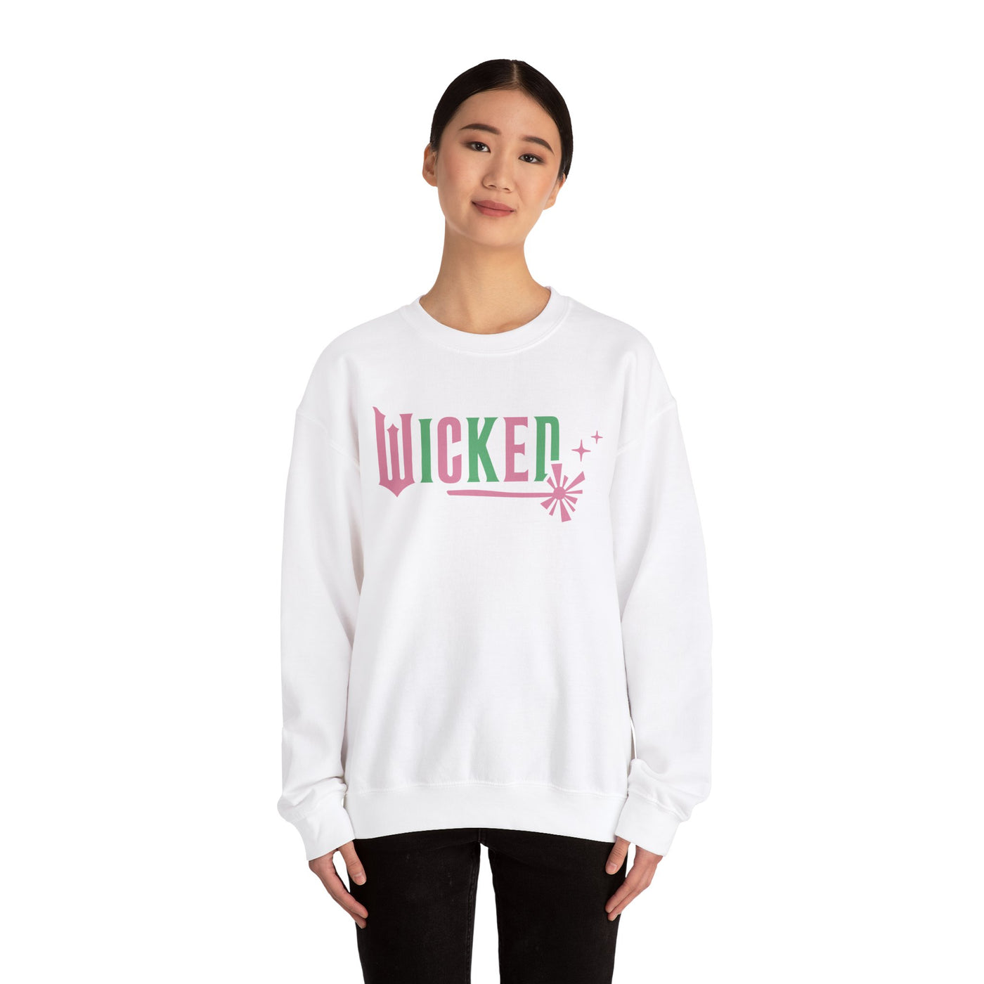 GLINDA 2 SIDED PRINT SWEATSHIRT (GILDAN)