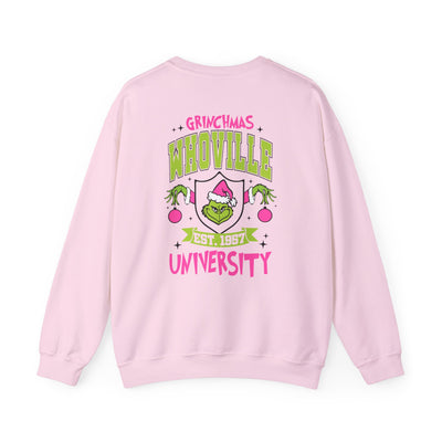 WHOVILLE UNIVERSITY 2 SIDED PRINT SWEATSHIRT (GILDAN)