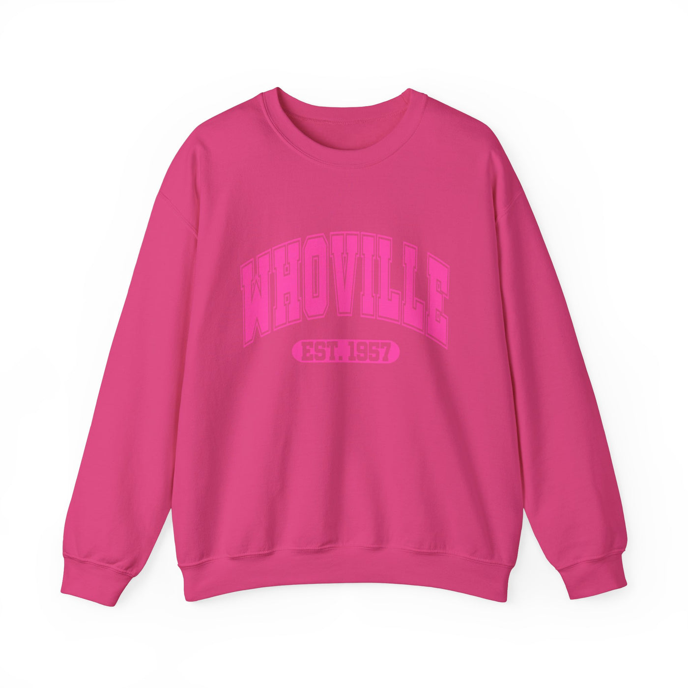 WHOVILLE UNIVERSITY 2 SIDED PRINT SWEATSHIRT (GILDAN)