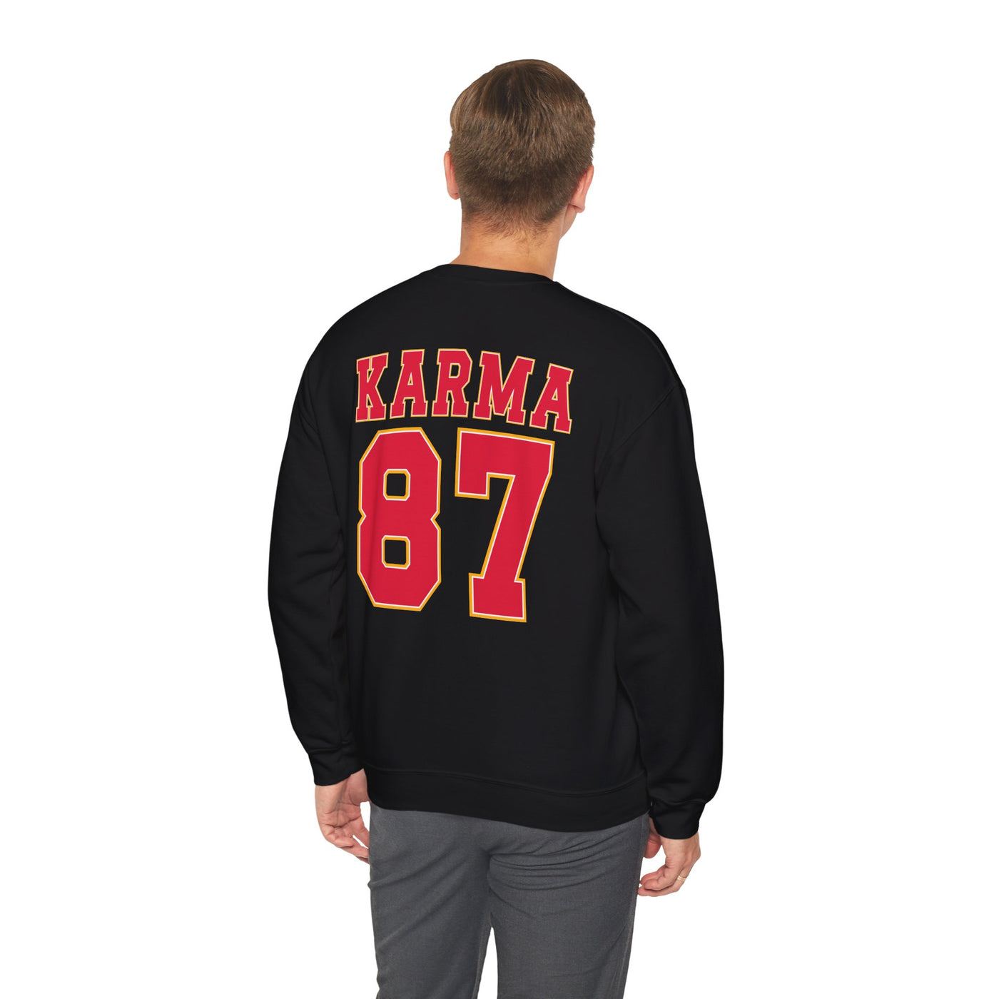 87 Karma 2 Sided Print Sweatshirt (GILDAN)