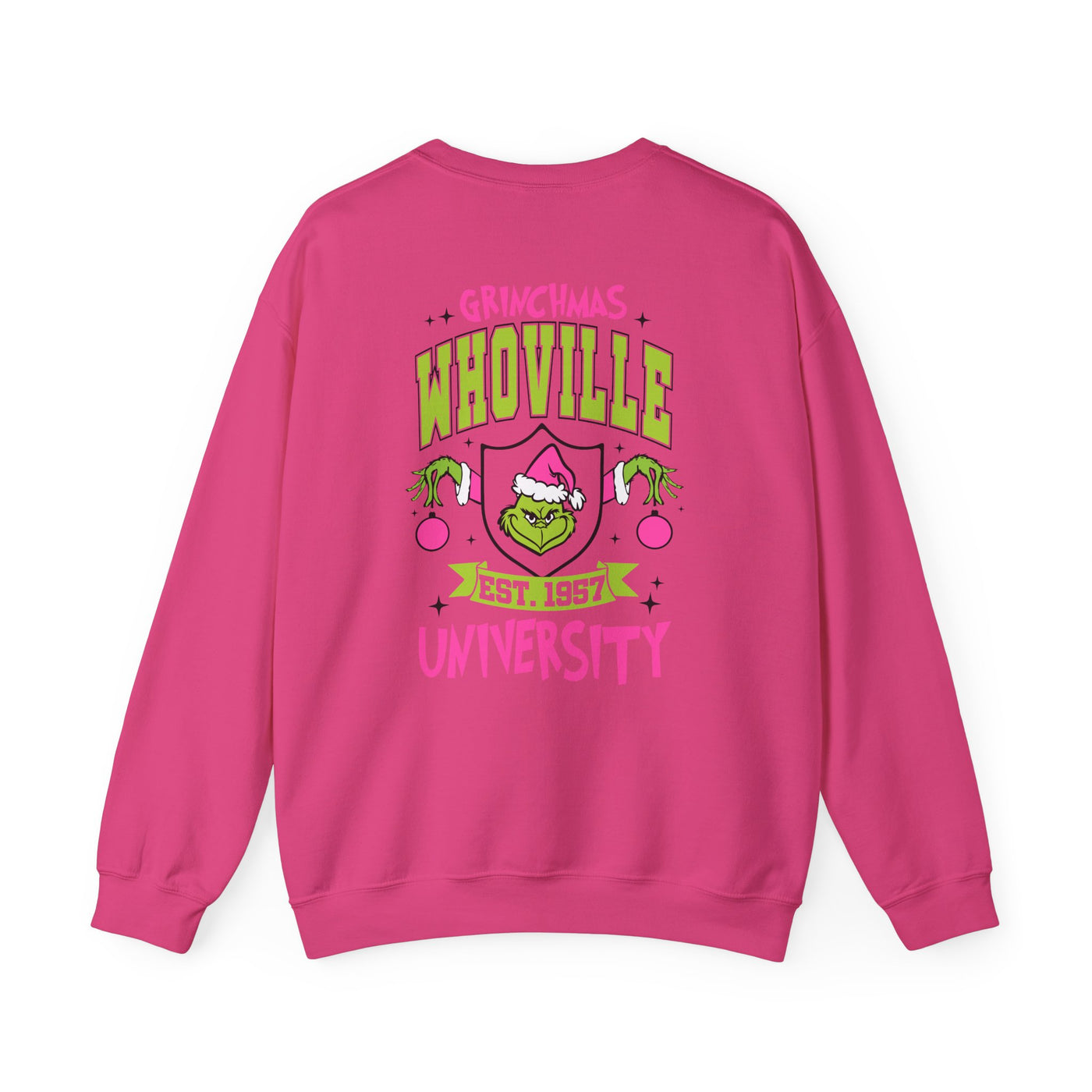 WHOVILLE UNIVERSITY 2 SIDED PRINT SWEATSHIRT (GILDAN)