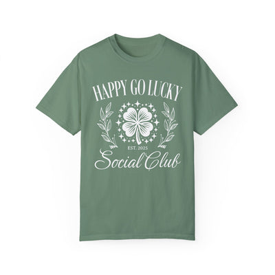 Happy Go Lucky Social Club T-shirt (COMFORT COLORS)