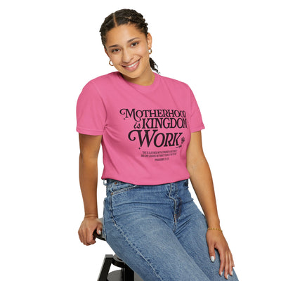 Motherhood Kingdom Psalm T-shirt (Comfort Colors)