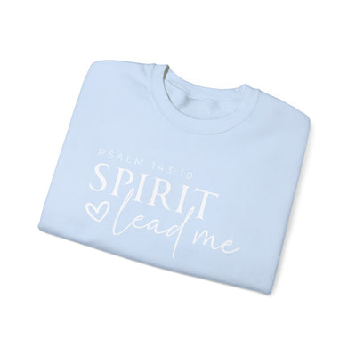 SPIRIT LEAD ME WHERE MY FAITH IS WITHOUT BORDERS SWEATSHIRT - FRONT AND SLEEVE PRINT(GILDAN)