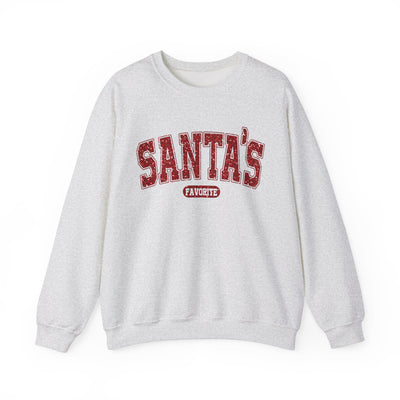 GLITTERY SANTA'S FAVORITE SWEATSHIRT (GILDAN)