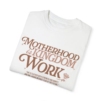 Motherhood Kingdom Psalm T-shirt (Comfort Colors)