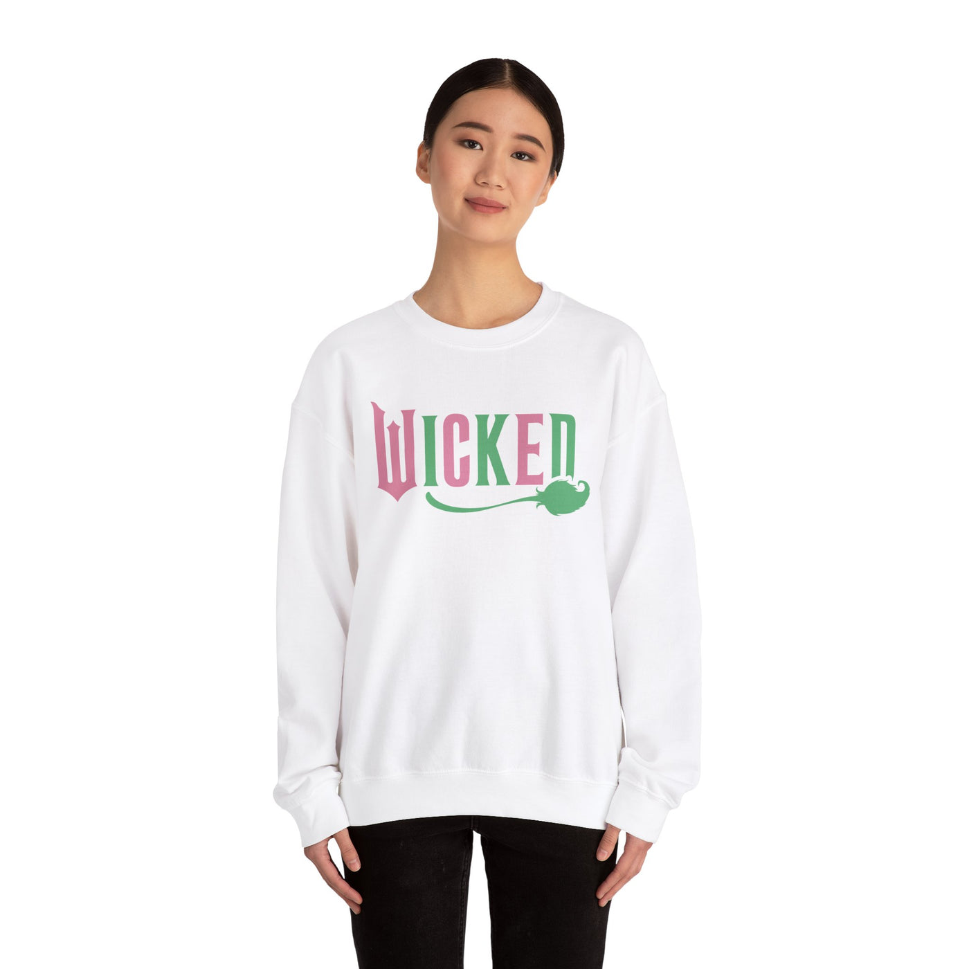 ELPHABA 2 SIDED PRINT SWEATSHIRT (GILDAN)