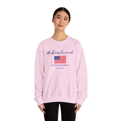 OFFICIALLY UNBURDENED BY WHAT HAS BEEN FLAG SWEATSHIRT (GILDAN)