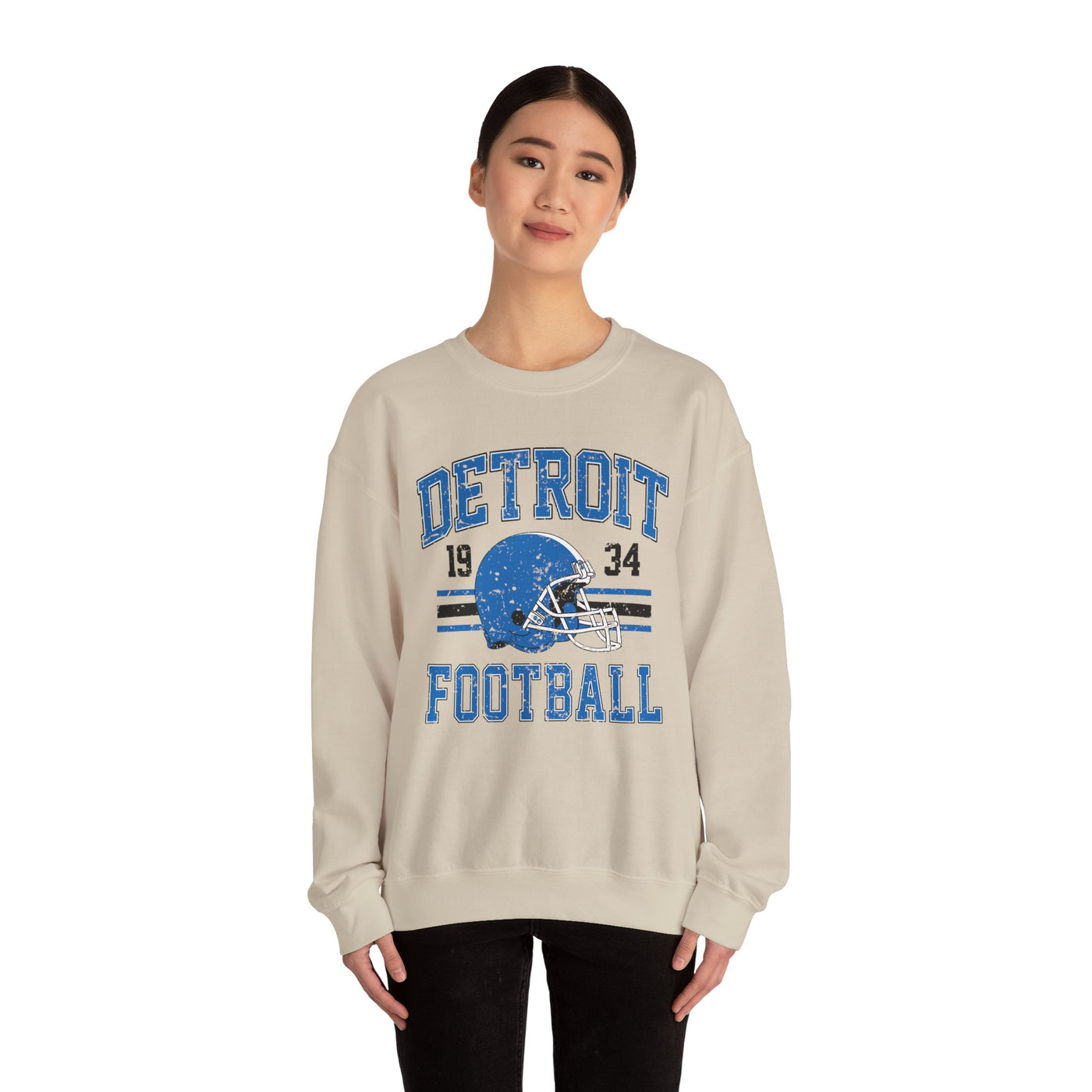 Detroit Football 1934 Distressed Sweatshirt (GILDAN)