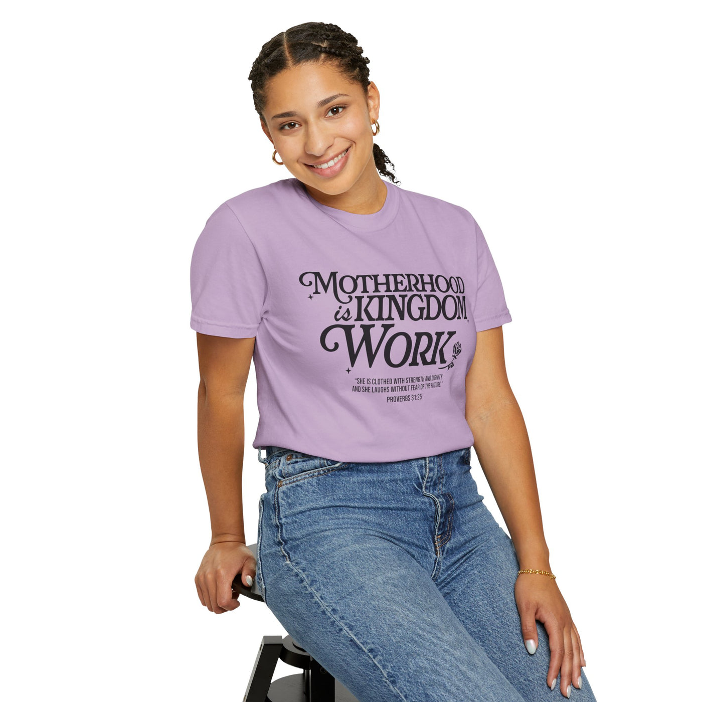 Motherhood Kingdom Psalm T-shirt (Comfort Colors)