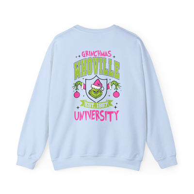 WHOVILLE UNIVERSITY 2 SIDED PRINT SWEATSHIRT (GILDAN)