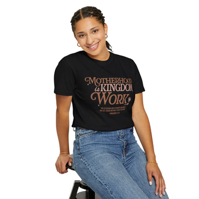 Motherhood Kingdom Psalm T-shirt (Comfort Colors)