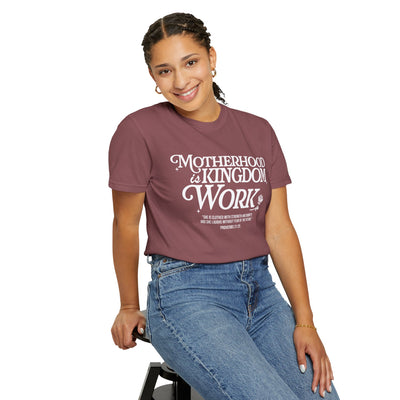 Motherhood Kingdom Psalm T-shirt (Comfort Colors)