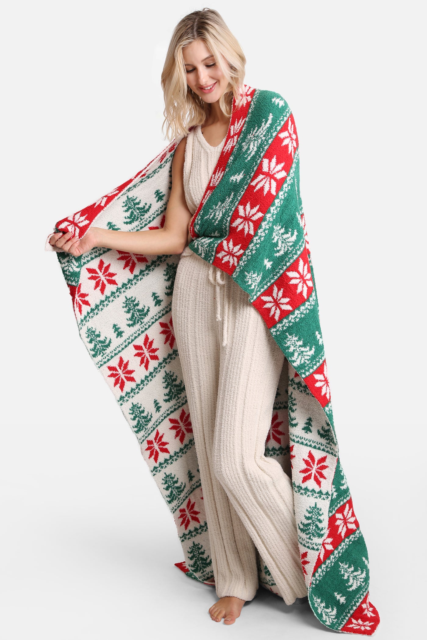 WINTER DREAMS PINE TREE THROW BLANKET