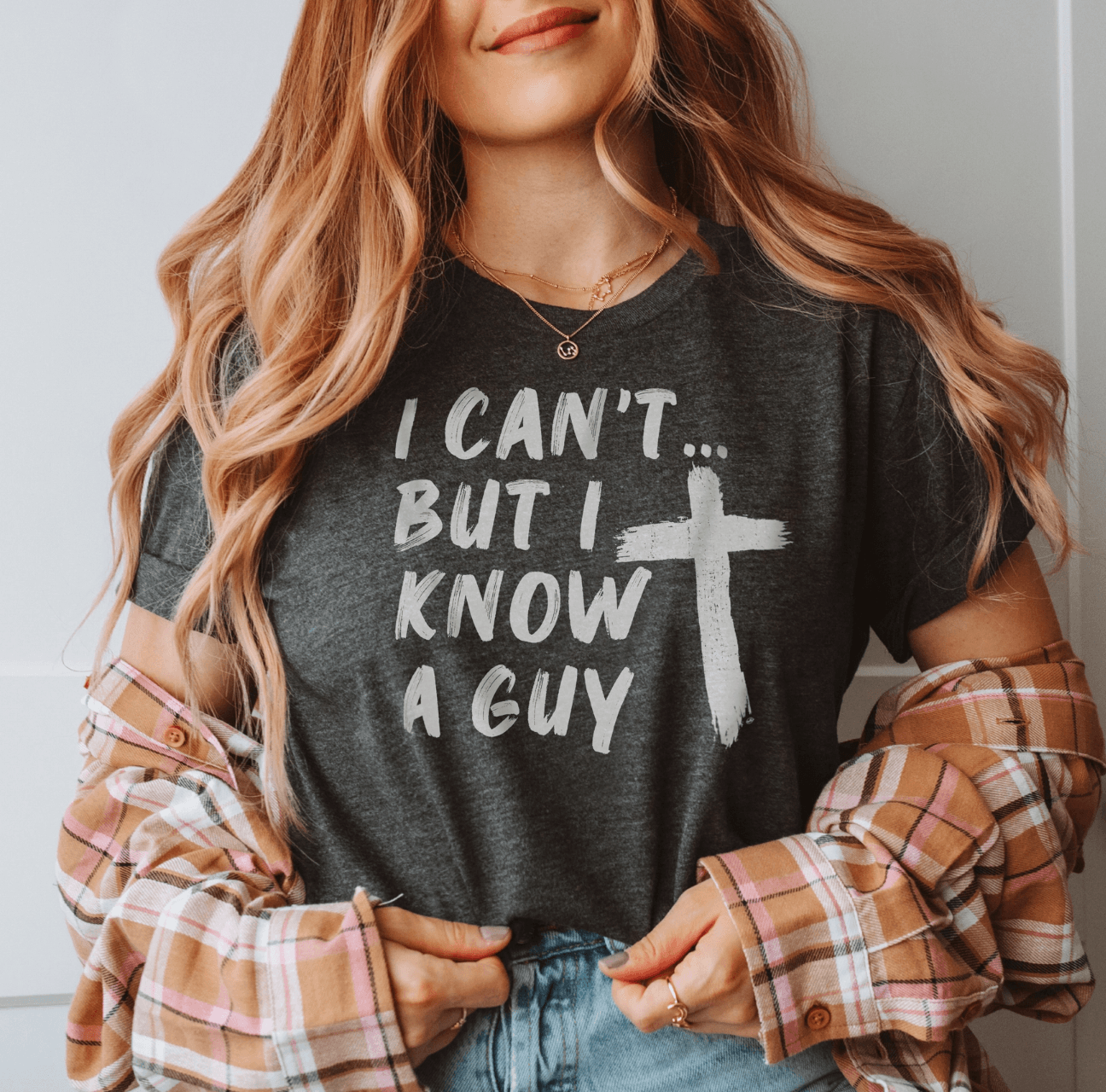 I CAN'T BUT I KNOW A GUY TEE , SWEATER , It's NOMB , christian tee, faith based tee, I can't but i know a guy tee , It's NOMB , itsnomb.com