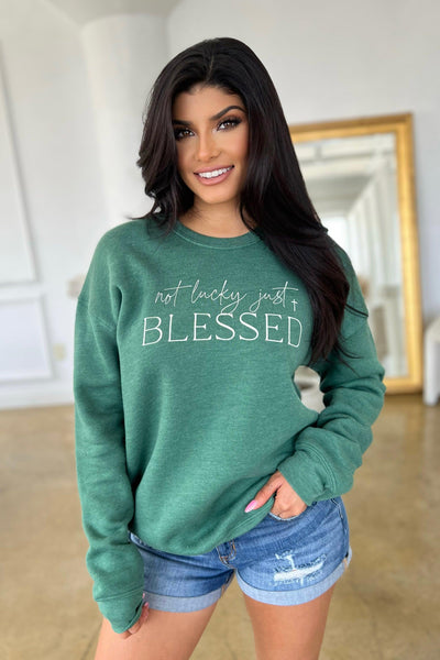 NOT LUCKY JUST BLESSED PULLOVER , poncho , it’sNOMB. The Label , christian clothing, faith based graphic pullover, GRAPHIC, GRAPHIC PULLOVER, graphic sweathsirts, graphic sweatshirt, IT'S NOMB BRAND PULLOVER, IT'S NOMB SWEATSHIRT, it's nomb the label, ITS NOMB, Its None of My Business, ITSNOMB, ITSNOMBTHELABEL, IT’S NOMB, not lucky just blessed sweater , It's NOMB , itsnomb.com