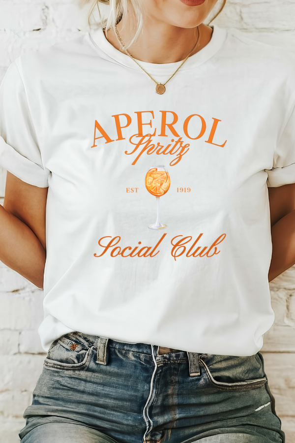 APEROL SPRITZ SOCIAL CLUB TEE (Bella and Canvas)